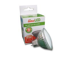 5W G5.3 220V LED Луничка 3000K Топло Бяла Светлина 5W G5.3 220V LED Луничка 3000K Топло Бяла Светлина